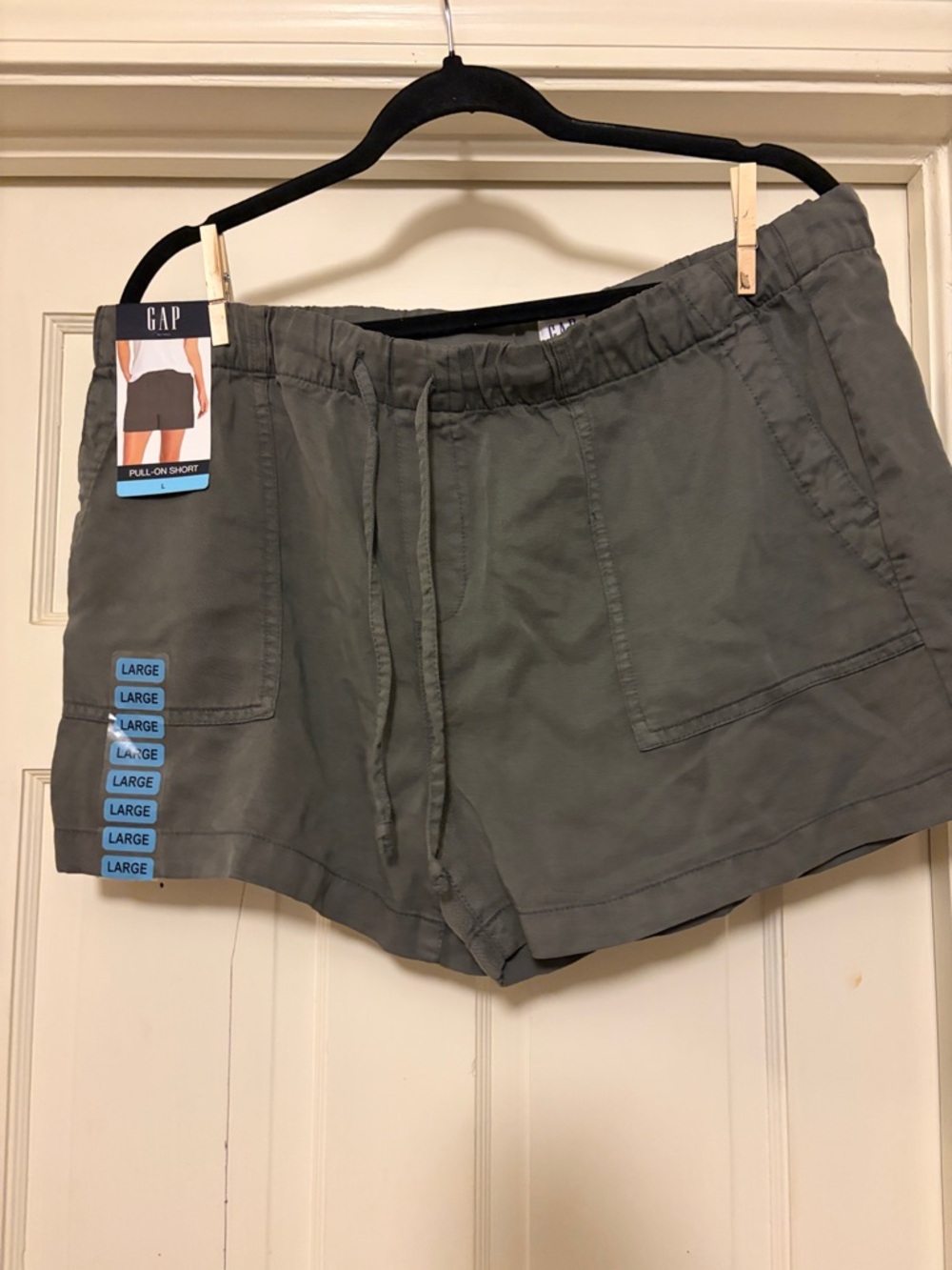 GAP Olive Utility Drawstring Shorts